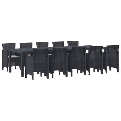 Garden Dining Set with Cushions with Cushion 11 pcs