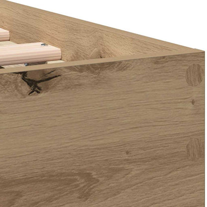 Bed Frame Artisan Oak 90 x 200 cm Engineered Wood