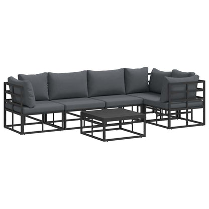 Garden Sofa Set with Cushion 6 pcs