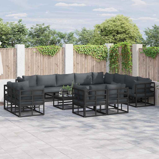 Garden Sofa Set with Cushion 13 pcs