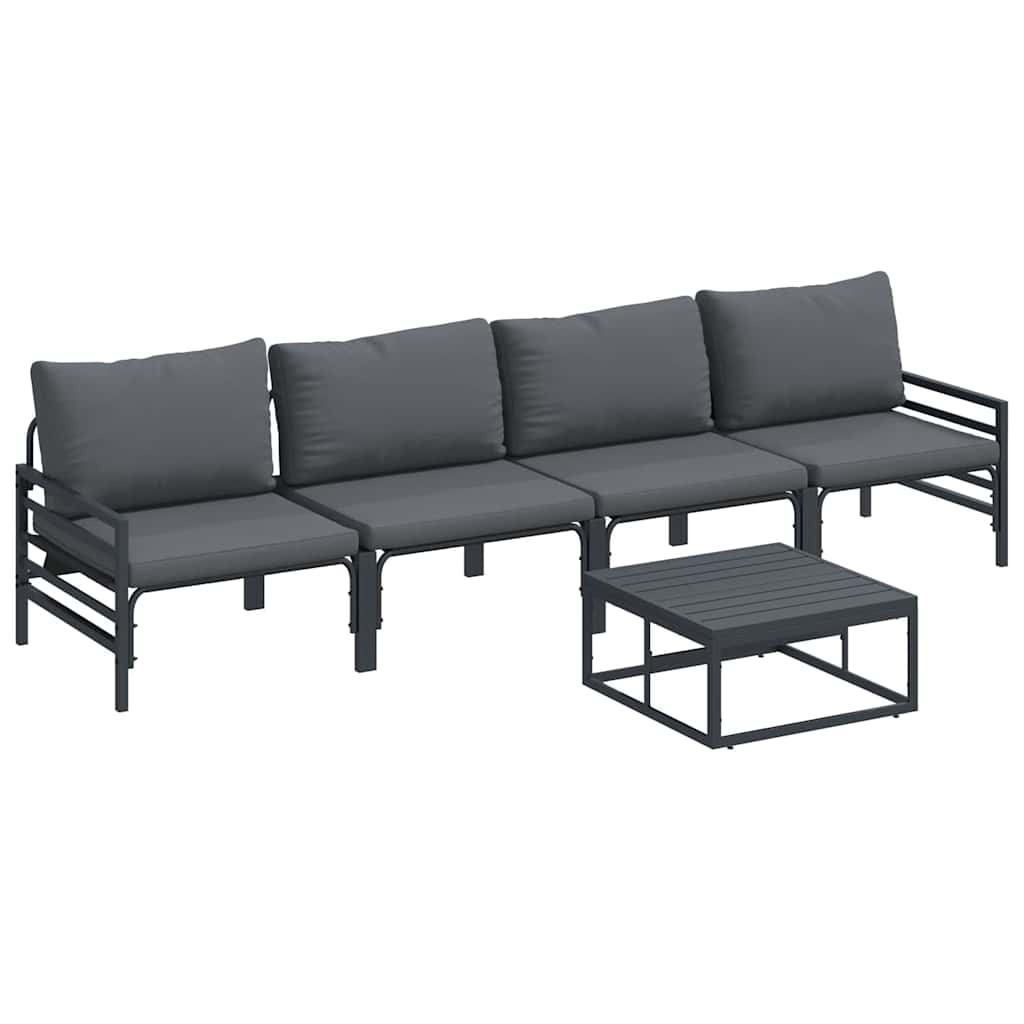 Garden Sofa Set Anthracite Steel
