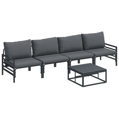 Garden Sofa Set Anthracite Steel