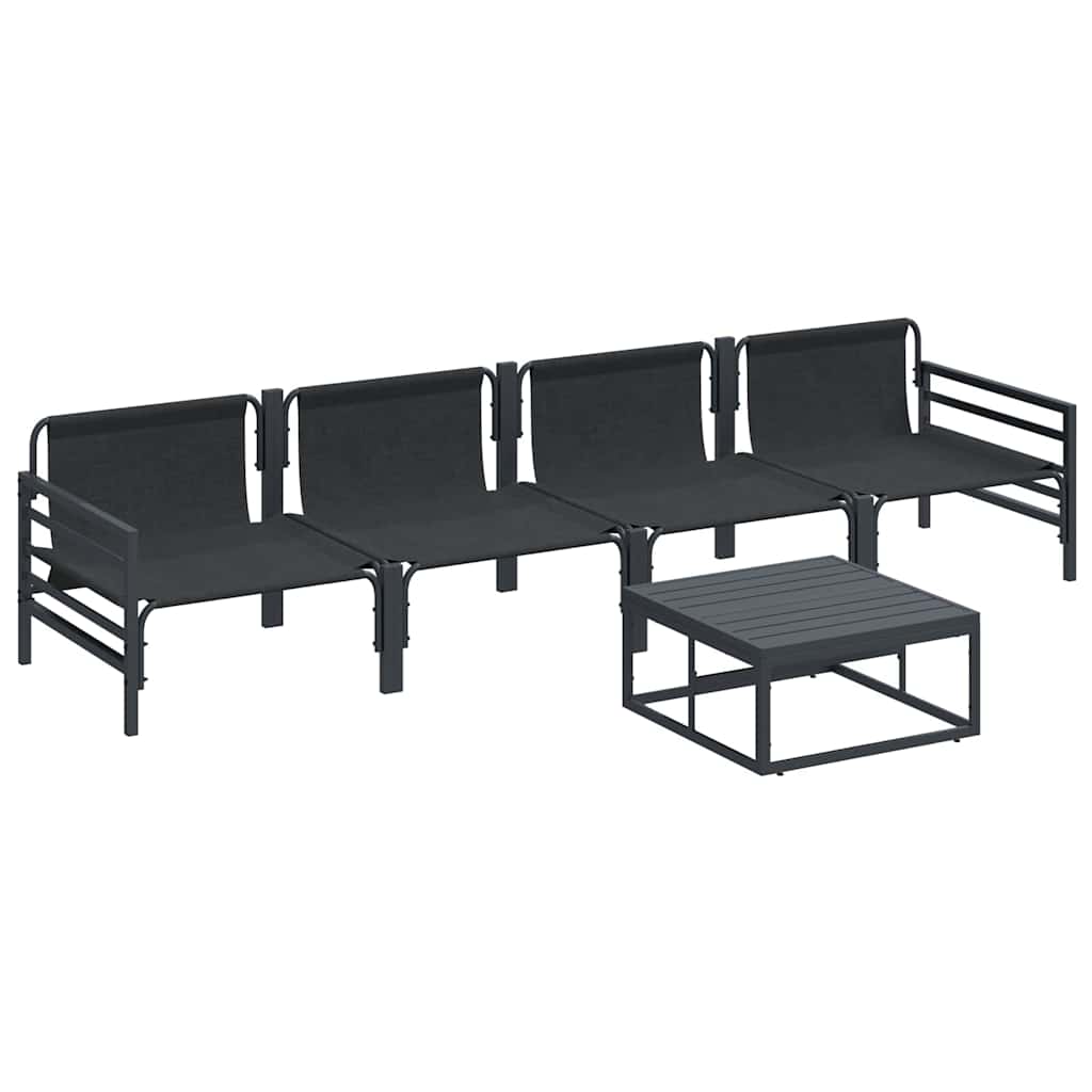 Garden Sofa Set Anthracite Steel