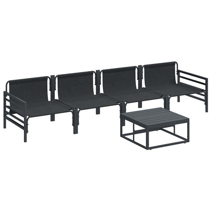 Garden Sofa Set Anthracite Steel