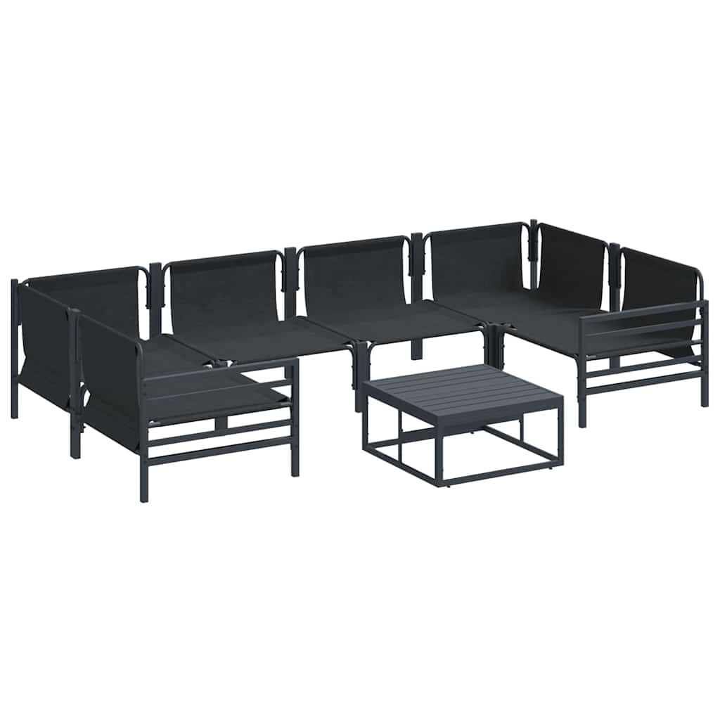 Garden Sofa Set Anthracite Steel