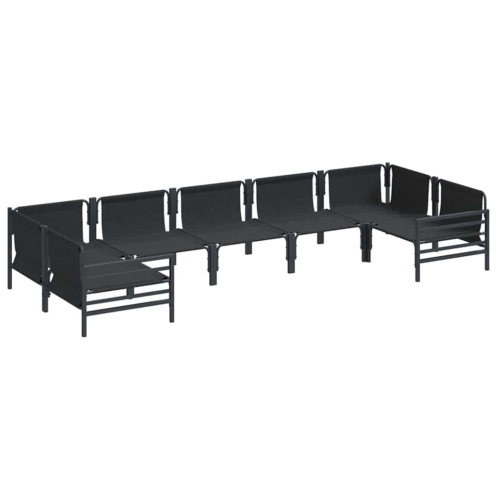 Garden Sofa Set Anthracite Steel