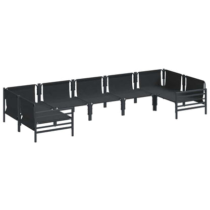 Garden Sofa Set Anthracite Steel