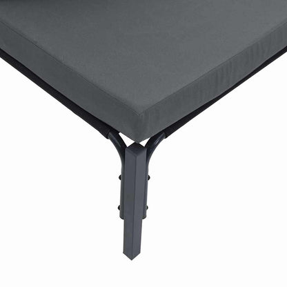 Garden Sofa Set with Cushion 8 pcs Anthracite Steel