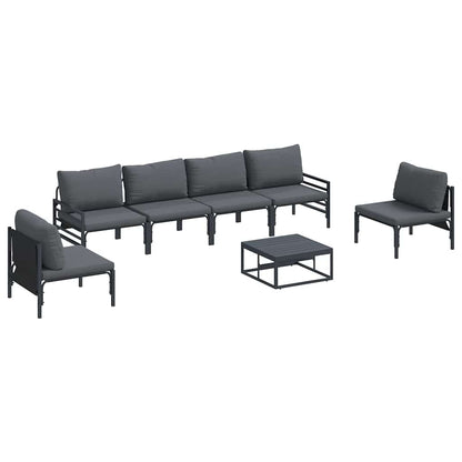 Garden Sofa Set Anthracite Steel