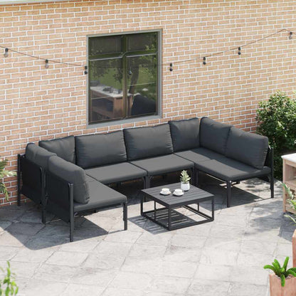 Garden Sofa Set Anthracite Steel