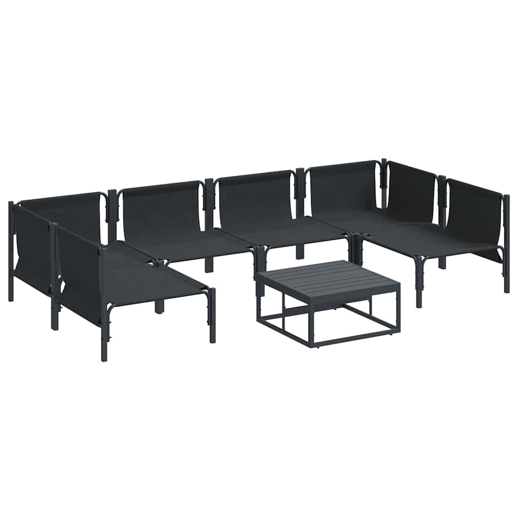 Garden Sofa Set Anthracite Steel