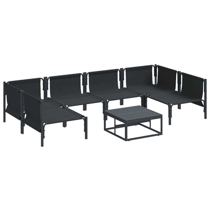 Garden Sofa Set Anthracite Steel