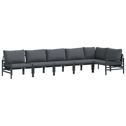 Garden Sofa Set Anthracite Steel