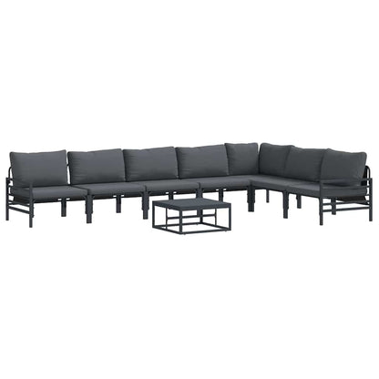 Garden Sofa Set Anthracite Steel