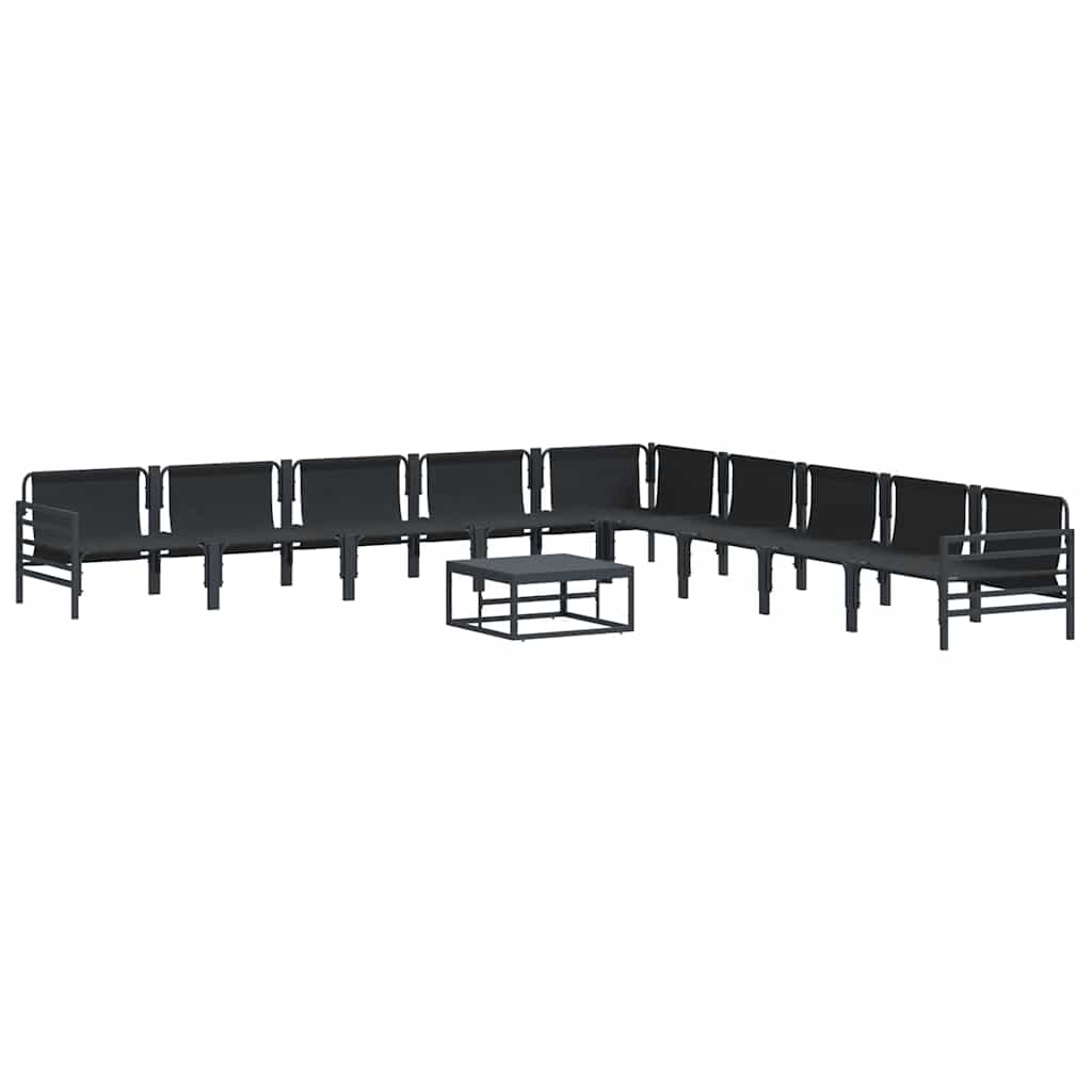 Garden Sofa Set Anthracite Steel