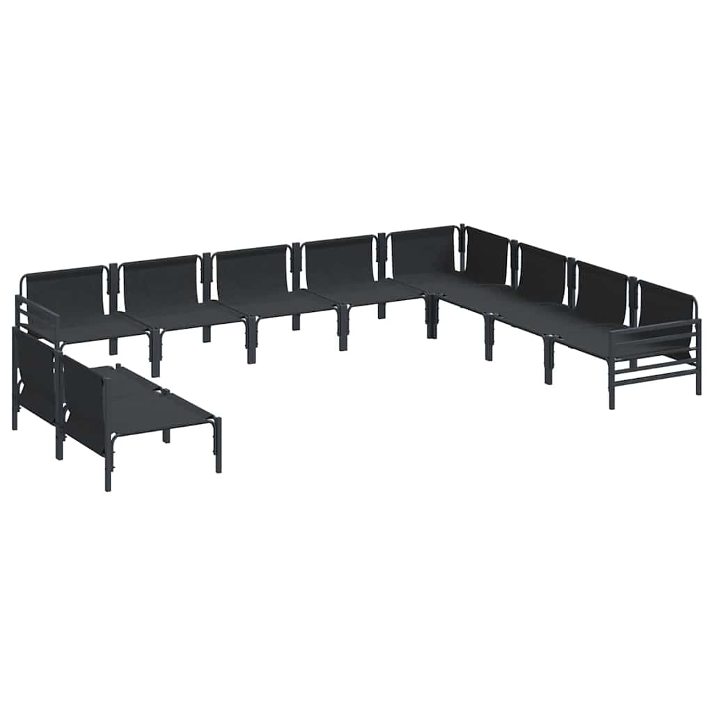 Garden Sofa Set Anthracite Steel