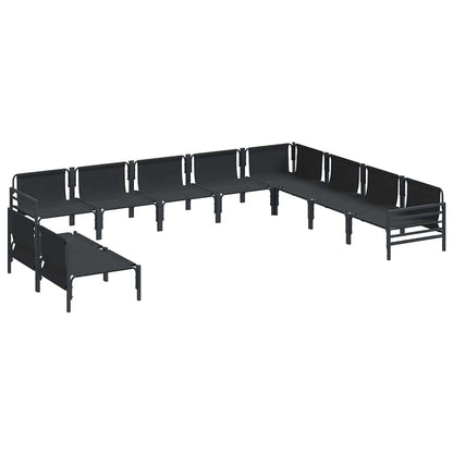 Garden Sofa Set Anthracite Steel