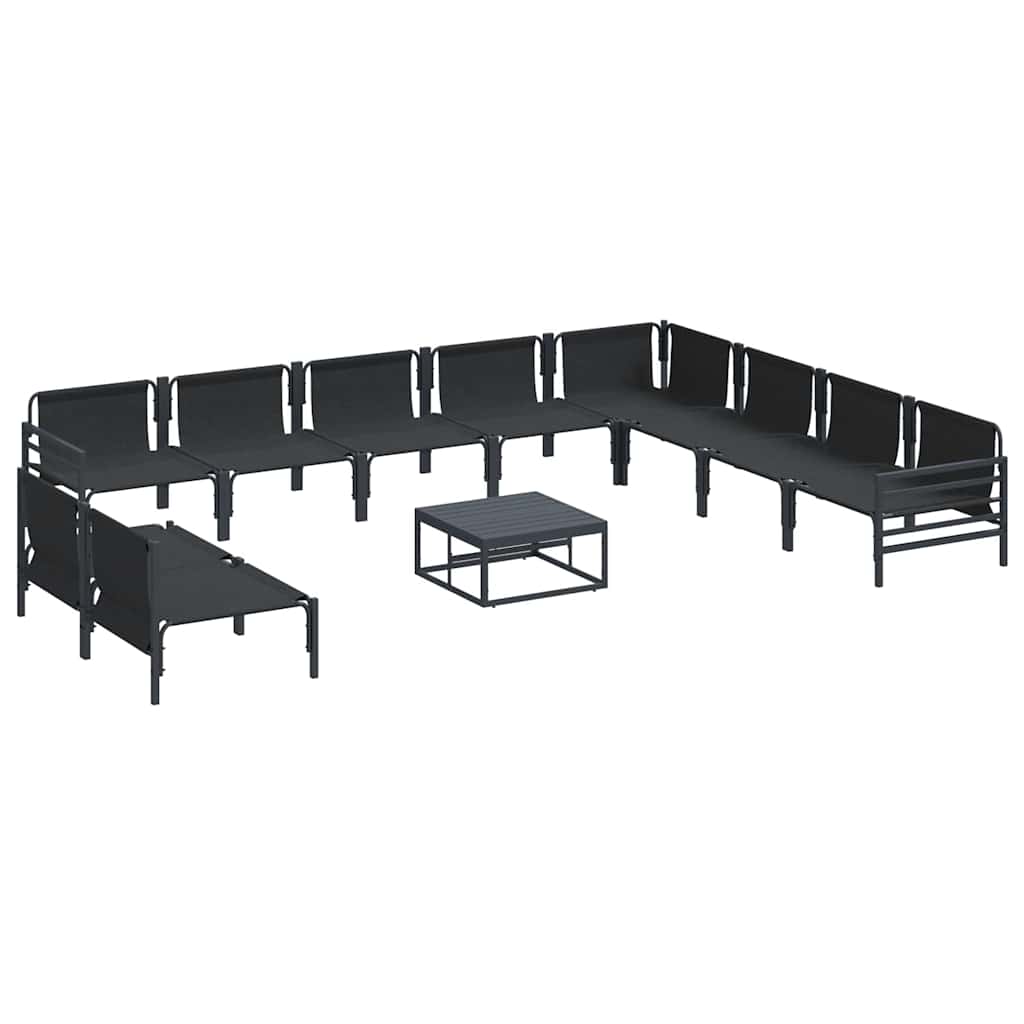 Garden Sofa Set Anthracite Steel