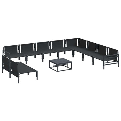 Garden Sofa Set Anthracite Steel