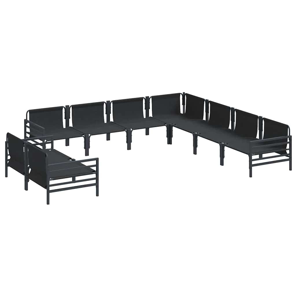 Garden Sofa Set Anthracite Steel