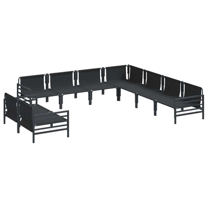 Garden Sofa Set Anthracite Steel