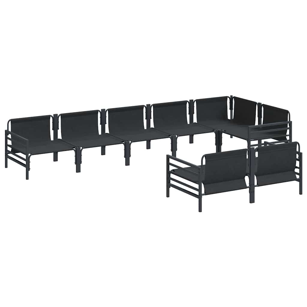 Garden Sofa Set Anthracite Steel
