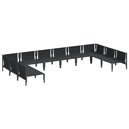 Garden Sofa Set Anthracite Steel