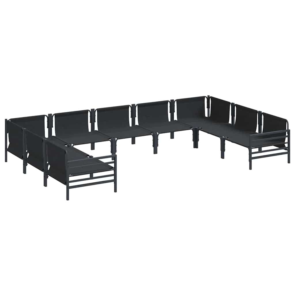 Garden Sofa Set Anthracite Steel