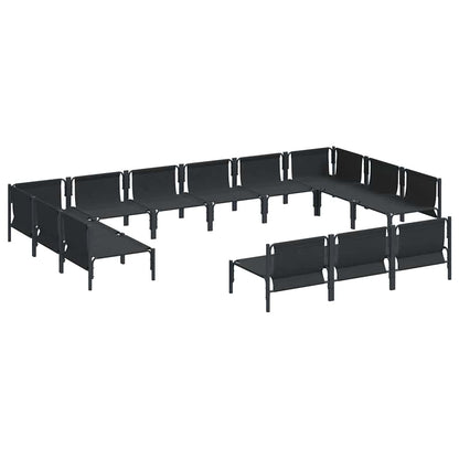 Garden Sofa Set Anthracite Steel