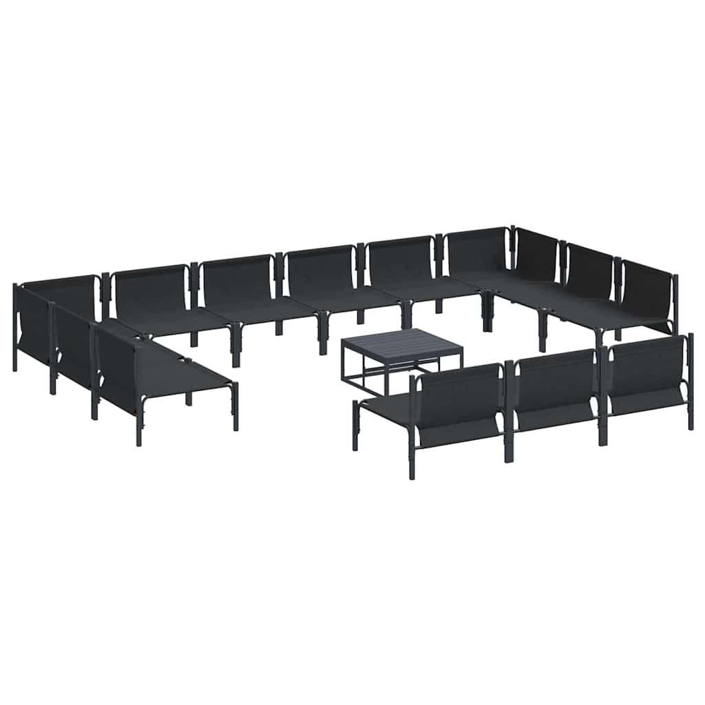 Garden Sofa Set Anthracite Steel