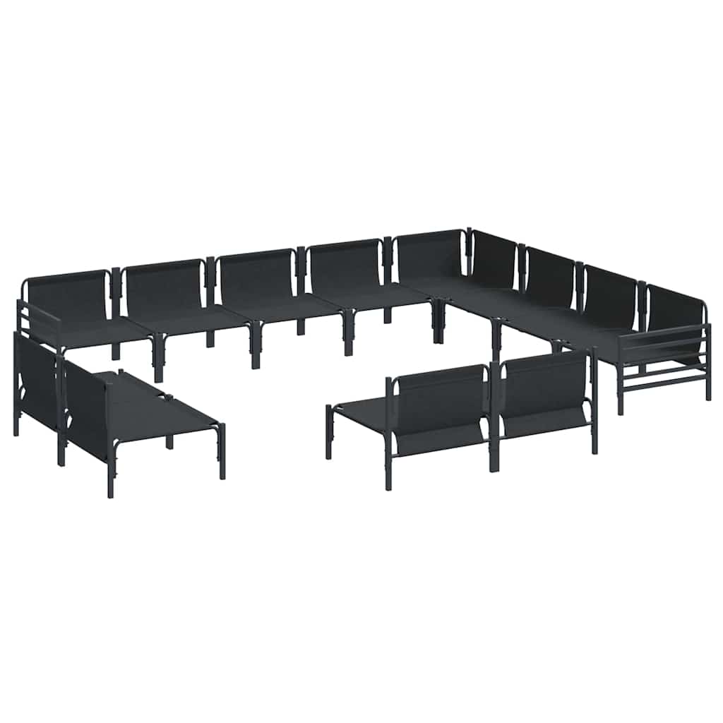 Garden Sofa Set Anthracite Steel