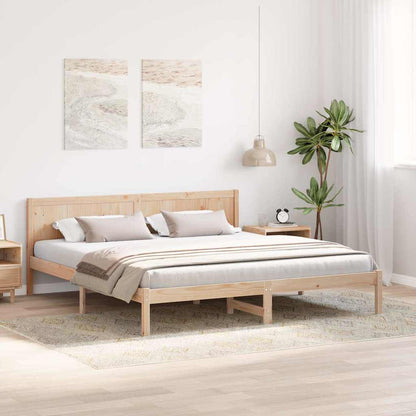 Bed Frame Brown 180 x 200 cm Solid Pine wood