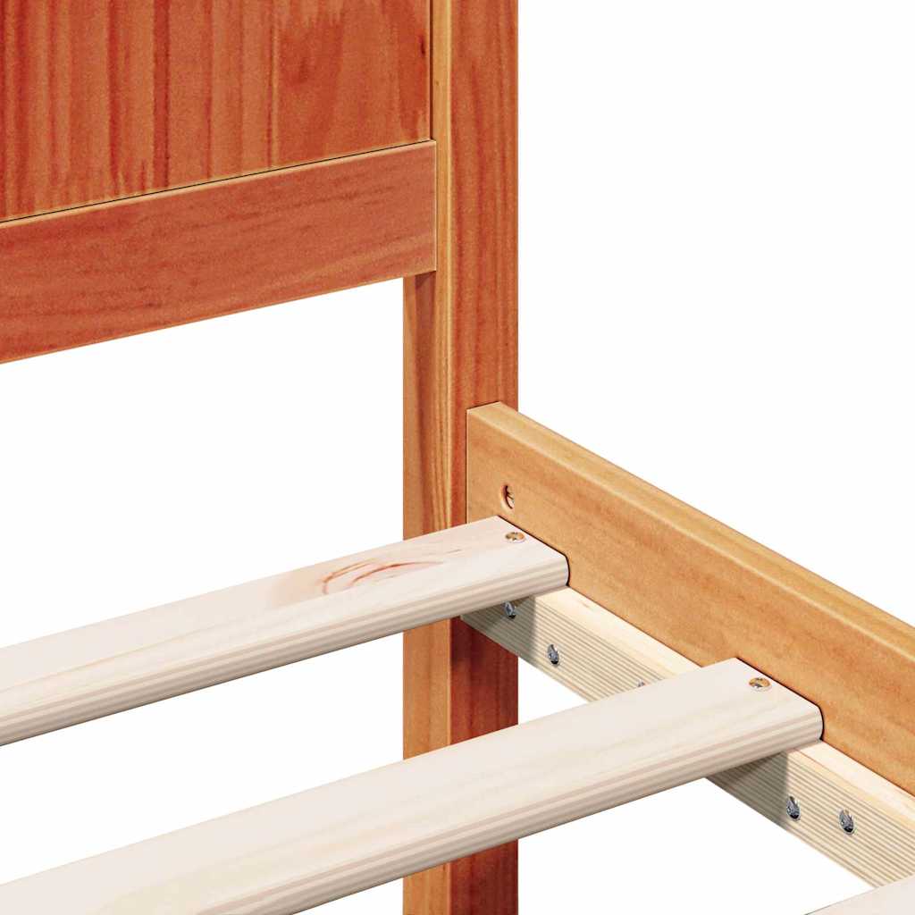 Bed Frame Brown 160 x 200 cm Solid Pine wood