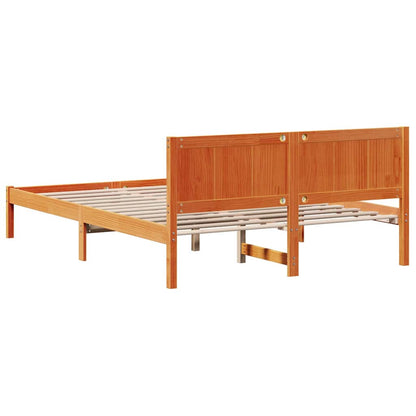 Bed Frame Brown 160 x 200 cm Solid Pine wood