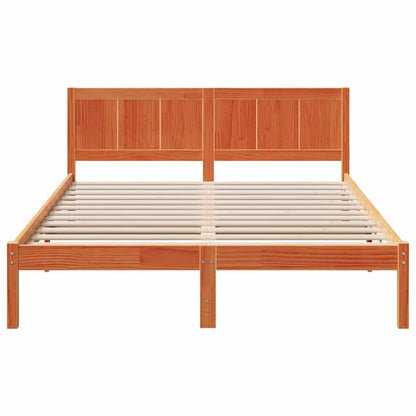Bed Frame Brown 160 x 200 cm Solid Pine wood