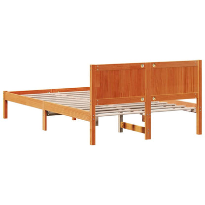 Bed Frame Brown 120 x 200 cm Solid Pine wood