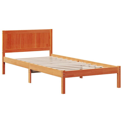 Bed Frame Brown 80 x 200 cm Solid Pine wood