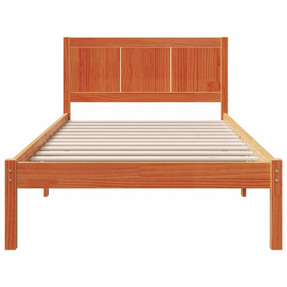 Bed Frame Brown 100 x 200 cm Solid Pine wood
