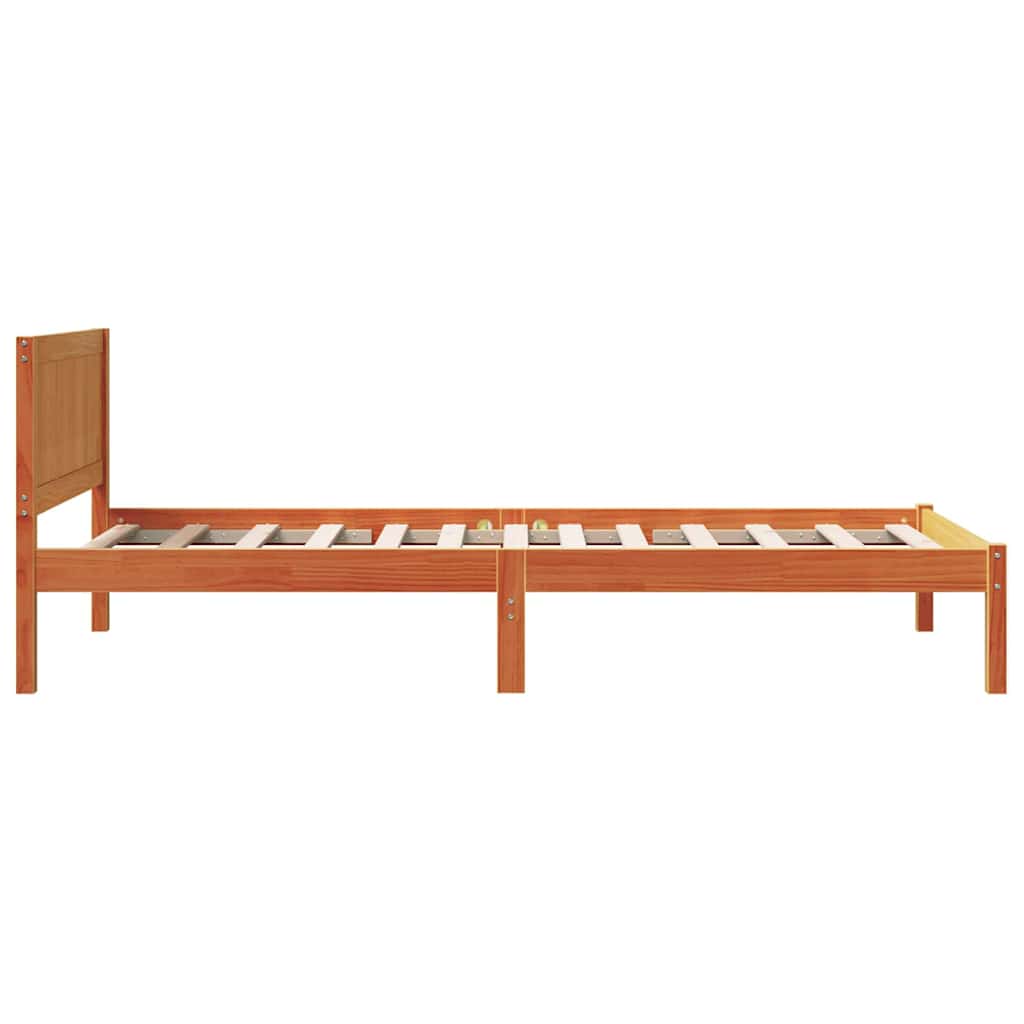 Bed Frame Brown 90 x 190 cm Solid Pine wood