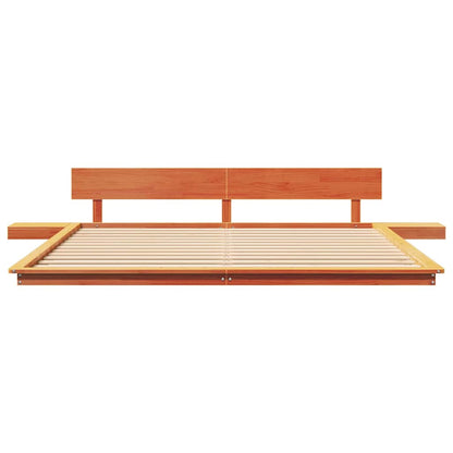 Bed Frame Brown 200 x 200 cm Wood