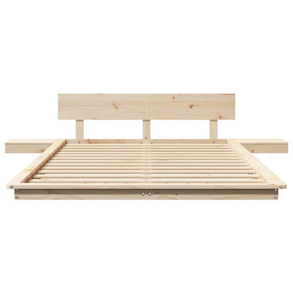 Bed Frame Brown 120 x 200 cm Wood