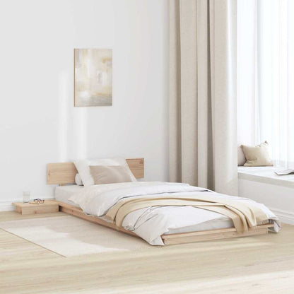 Bed Frame Brown 80 x 200 cm Wood