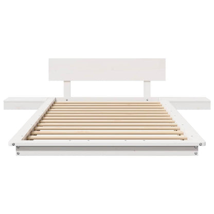 Bed Frame White 90 x 190 cm Wood