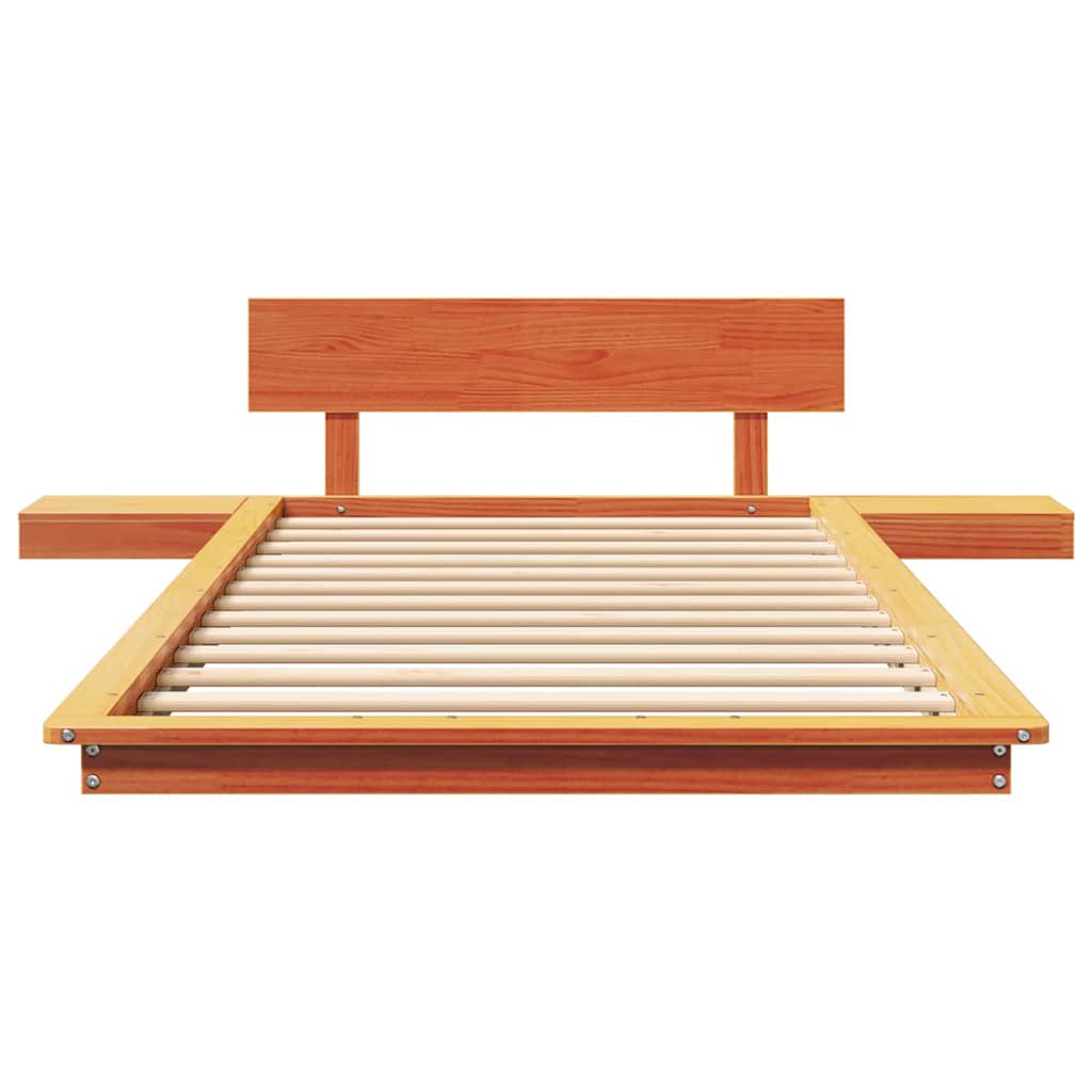 Bed Frame Brown 75 x 190 cm Wood