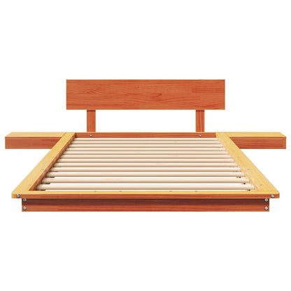 Bed Frame Brown 75 x 190 cm Wood