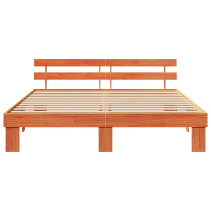 Bed Frame with Headboard Brown 180 x 200 cm