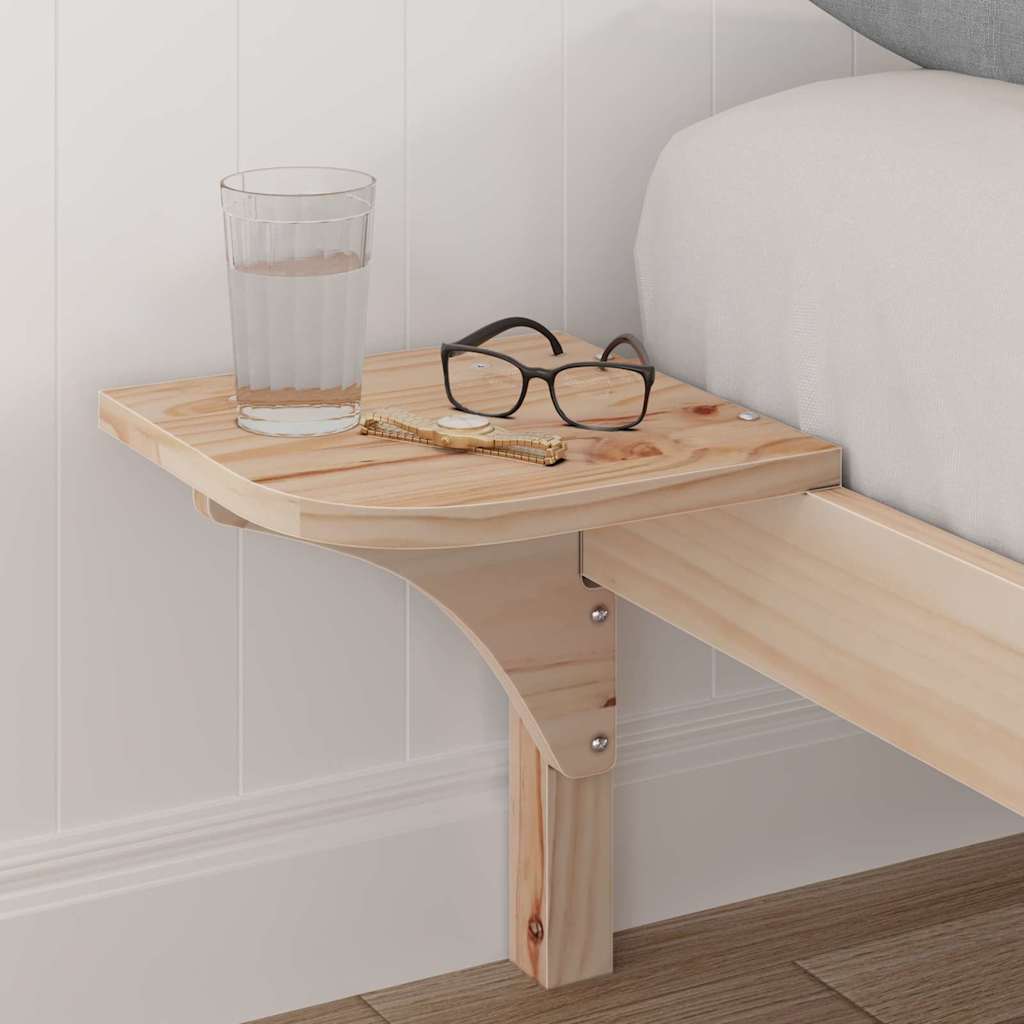 Bed Frame Natural 180 x 200 cm Solid Pine Wood