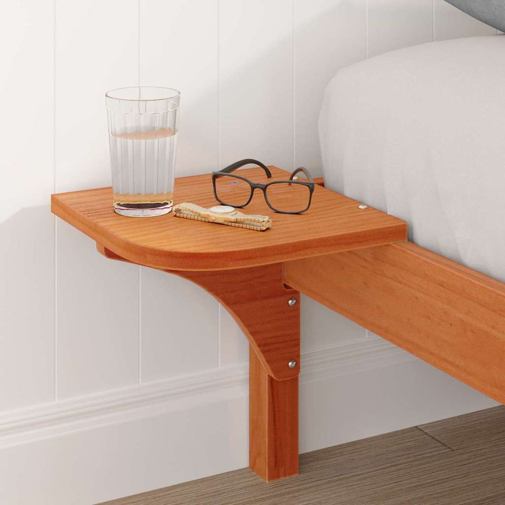 Bed Frame Wax Brown 180 x 200 cm Solid Pine Wood