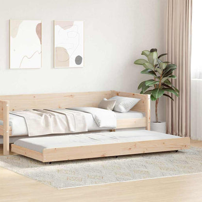 Bed Frame Brown 90 x 200 cm Solid Pine wood