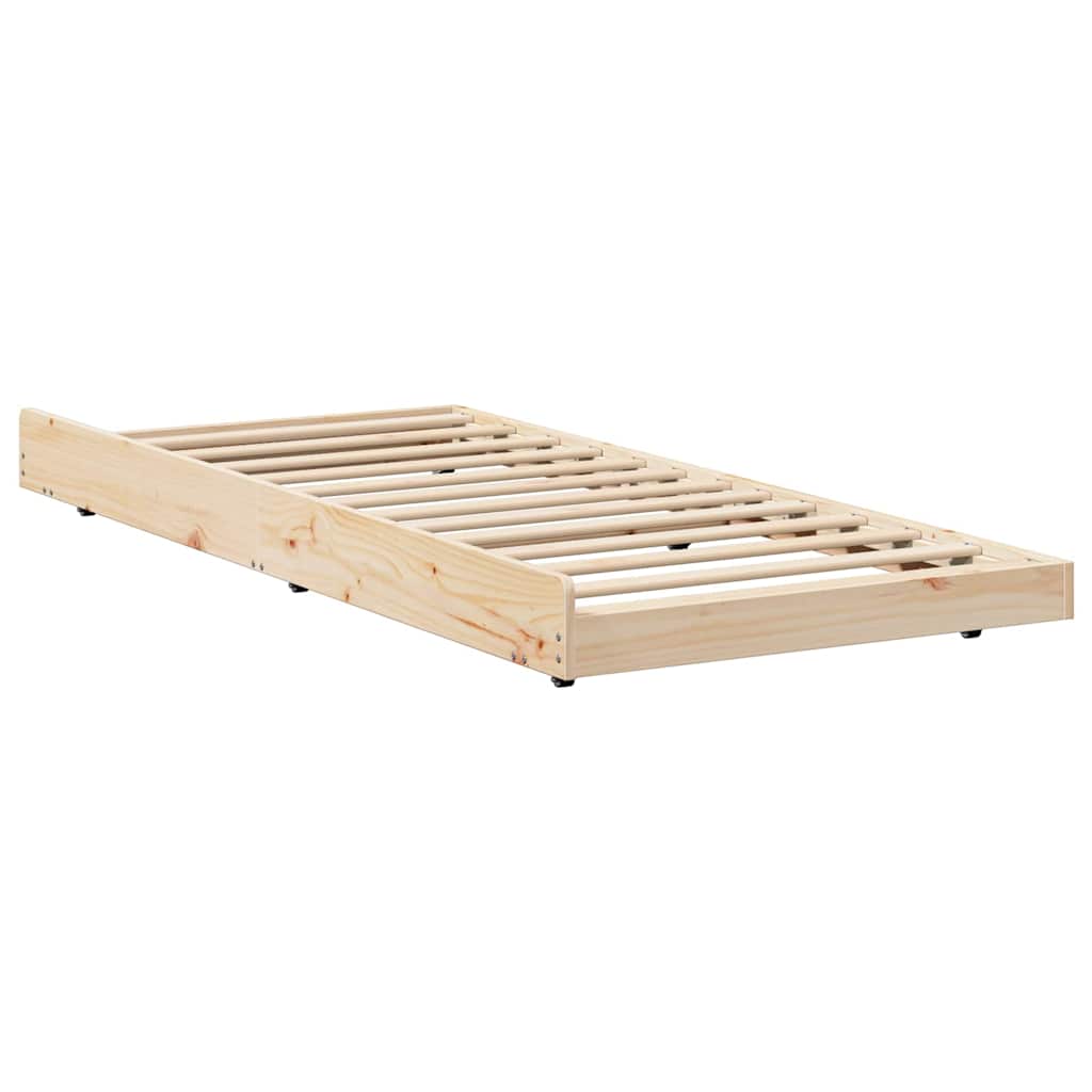 Bed Frame Brown 90 x 200 cm Solid Pine wood